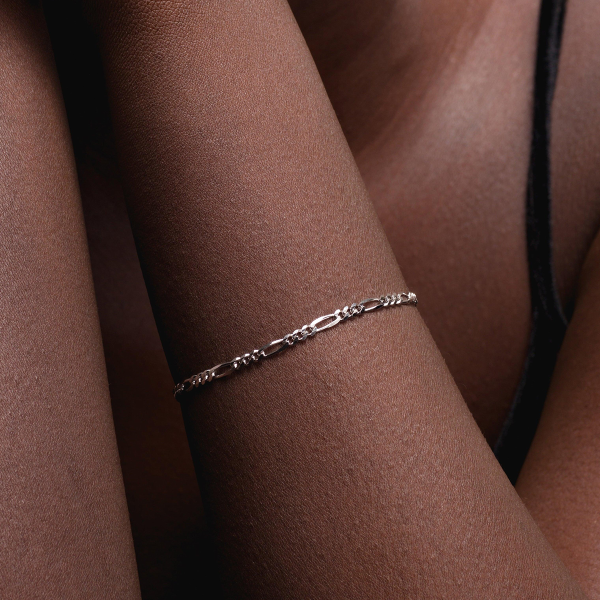 Solid Figaro Bracelet, 2.9mm