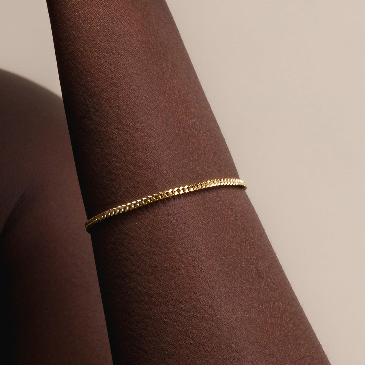 Solid Cuban Link Bracelet, 2.65mm