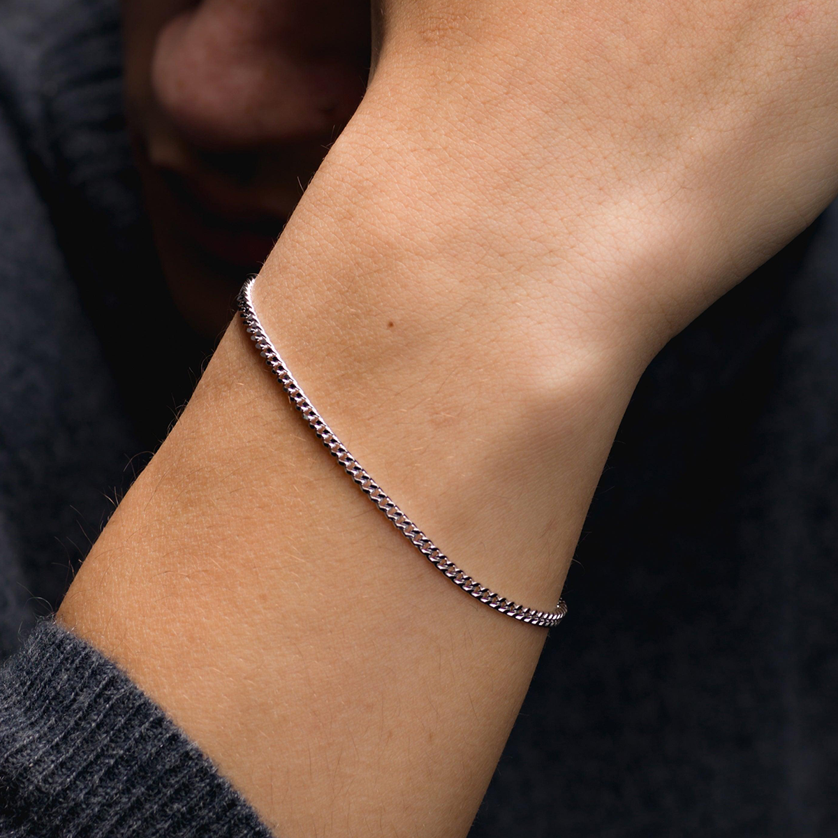 Solid Cuban Link Bracelet, 2.65mm