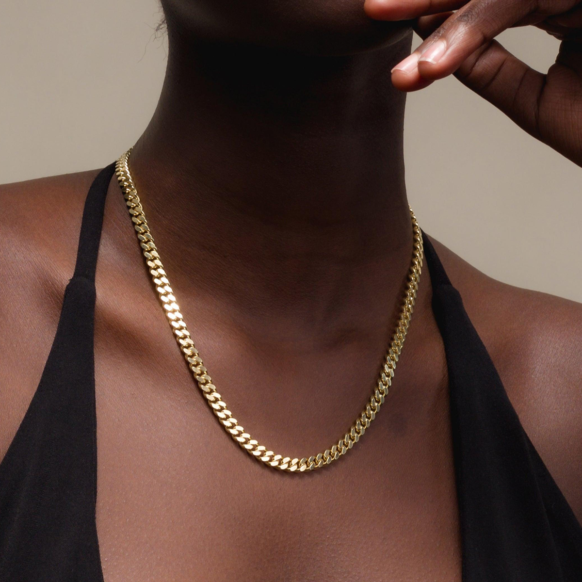 Solid Cuban Link Chain, 5.6mm