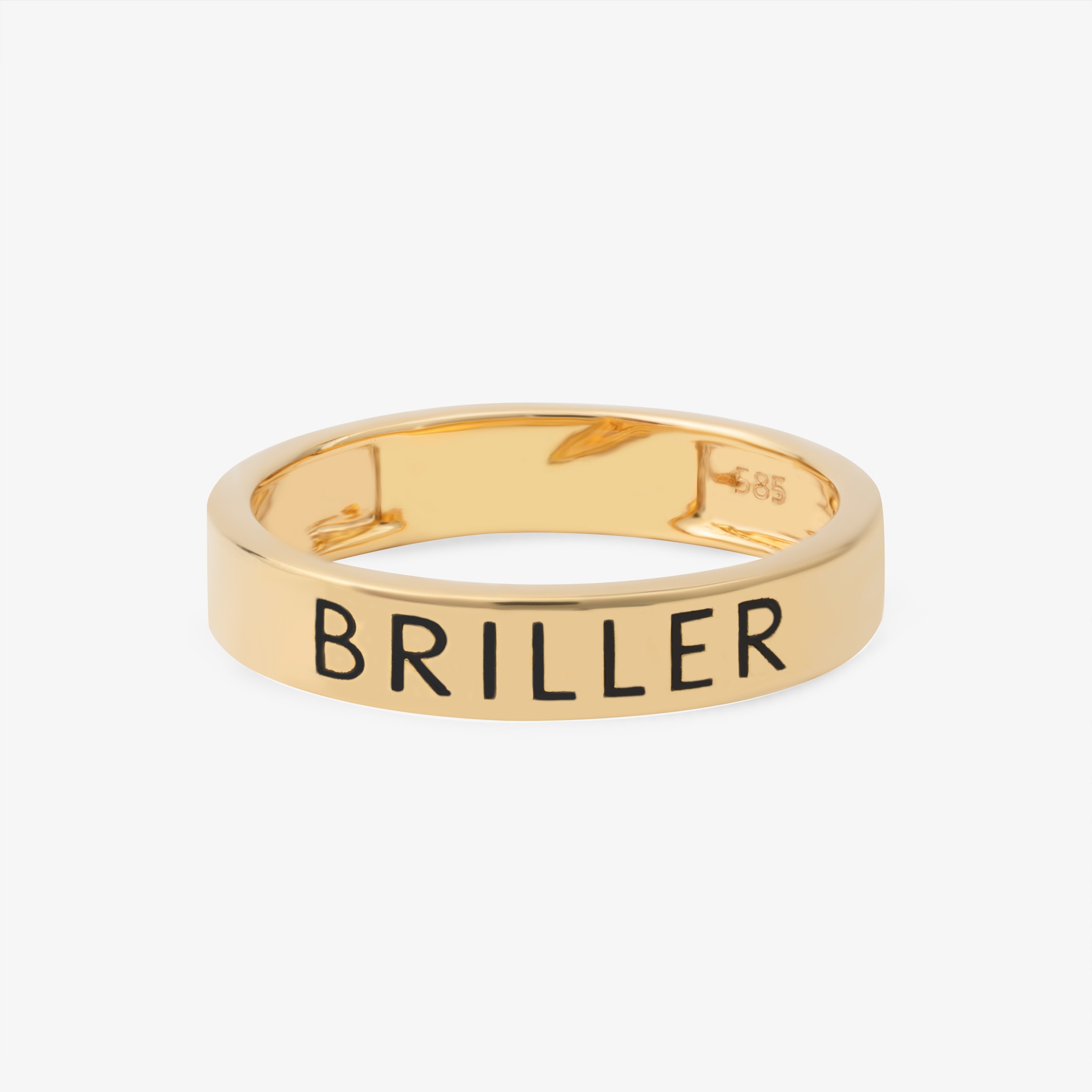 Band Ring In 14K Solid Yellow Gold