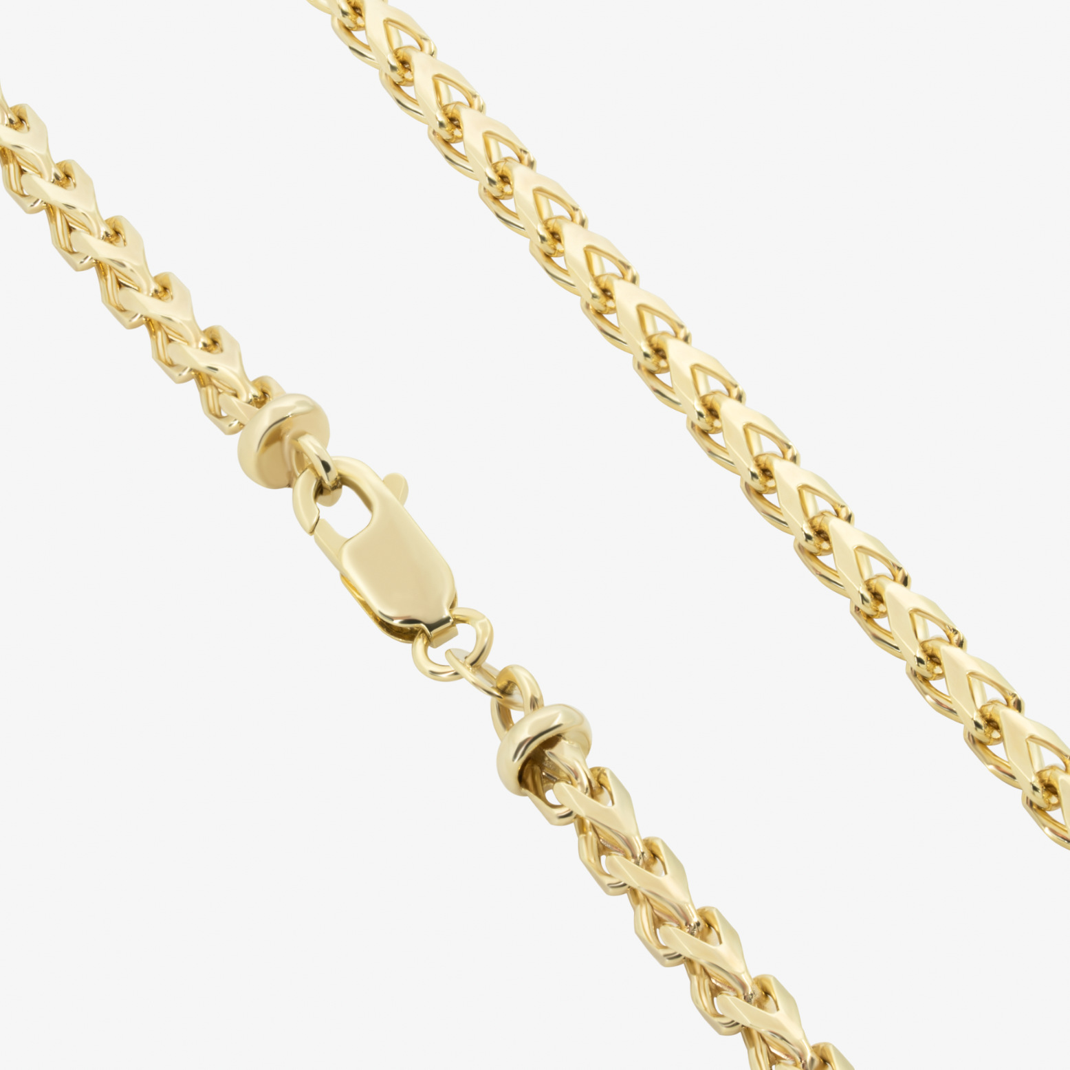 3.05mm Franco Chain In 14K Solid Yellow Gold