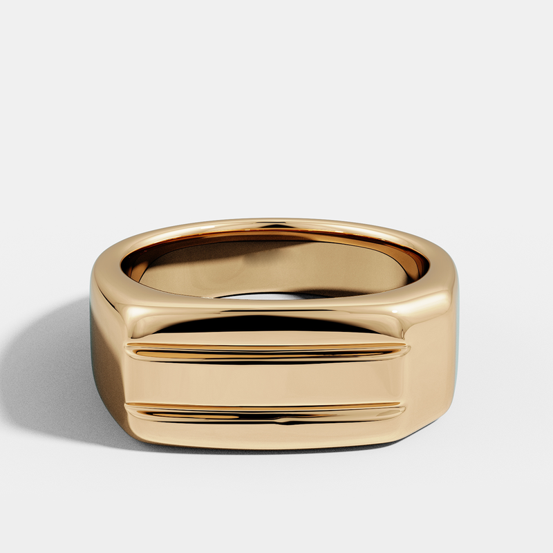 Ridge Signet Ring
