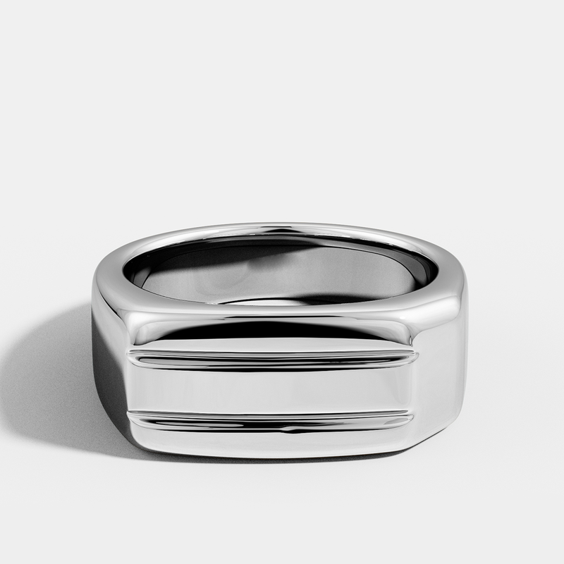 Ridge Signet Ring