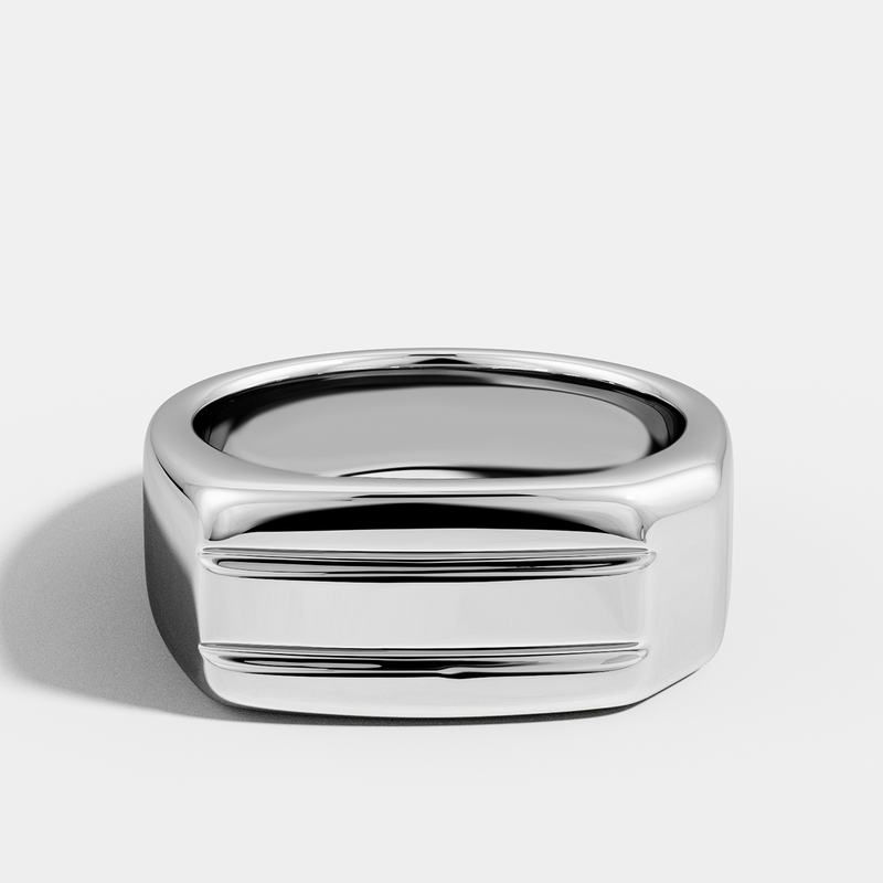 Ridge Signet Ring