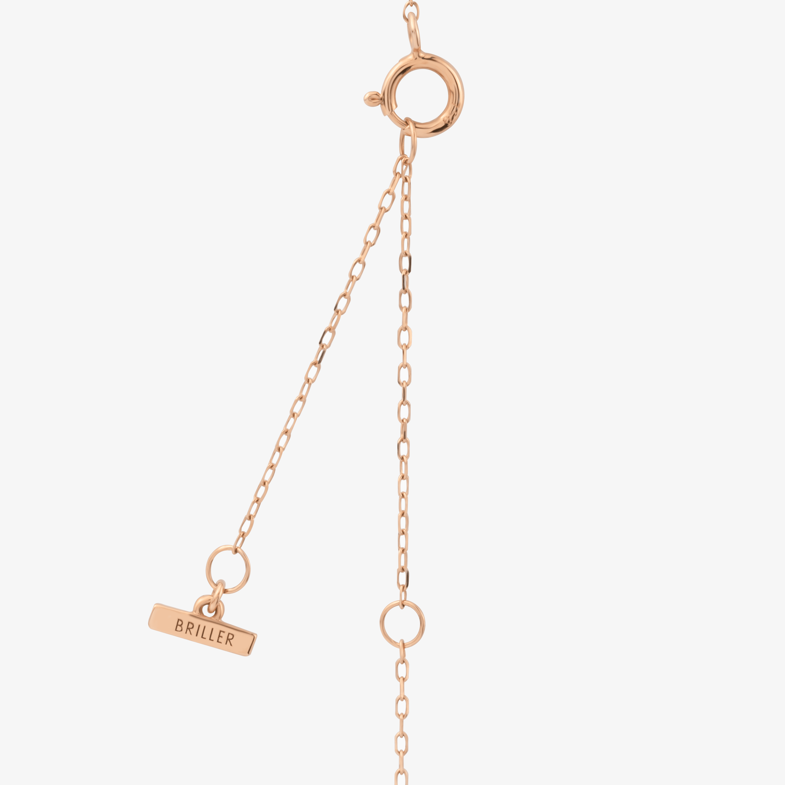 Forever Necklace In 18K Solid Rose Gold With Diamonds