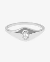 14k White Gold / US 6