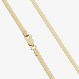 2.75mm Herringbone Chain In 14K Solid Yellow Gold