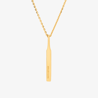 Bar Necklace In 14K Solid Yellow Gold