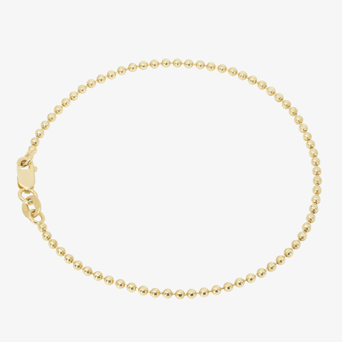 Solid Beaded Bracelet, 1.8mm