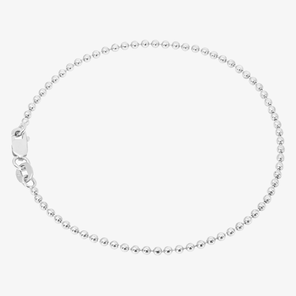 Solid Beaded Bracelet, 1.8mm