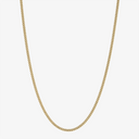 Solid Gold Cuban Link Chain, 2mm