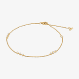 Diamond Station Bracelet In 18K Solid Yellow Gold With Diamonds