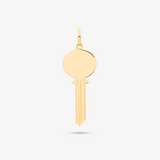 Key Pendant In 14K Solid Yellow Gold