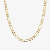 5.65mm Figaro Chain In 14K Solid Yellow Gold