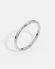 18k White Gold / US 4
