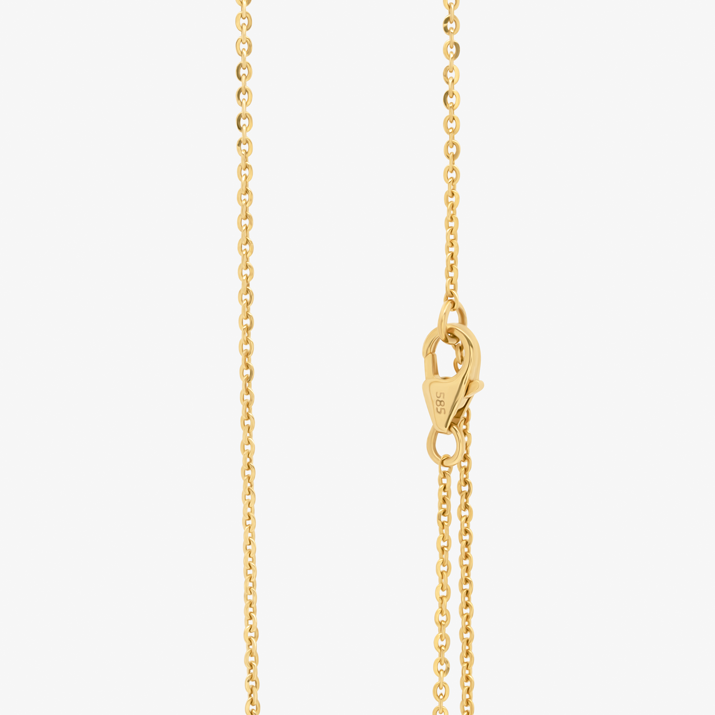 Lock Necklace In 14k Solid Yellow Gold