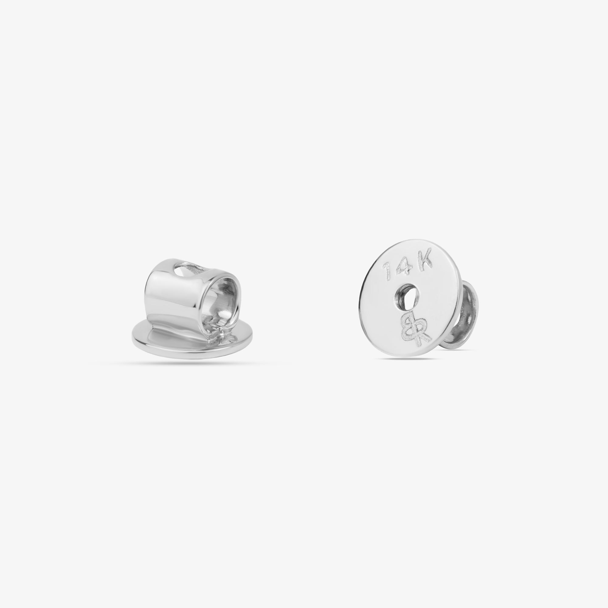 0.30 Carat Diamond Stud Earrings In 14K Solid White Gold